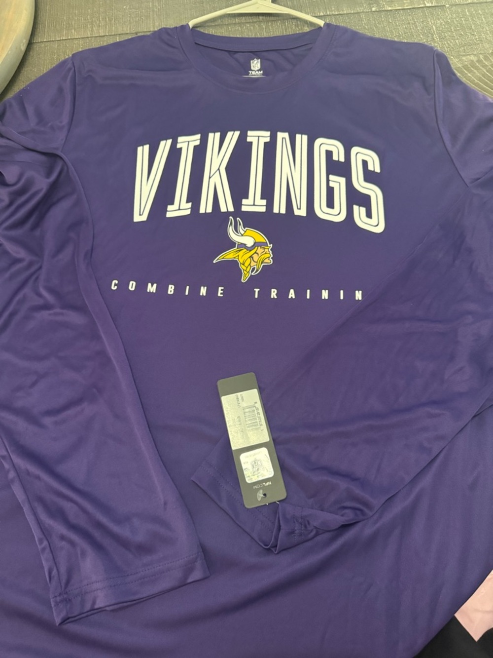 Vikings Purple Long Sleeve DriFit 
Performance Tee